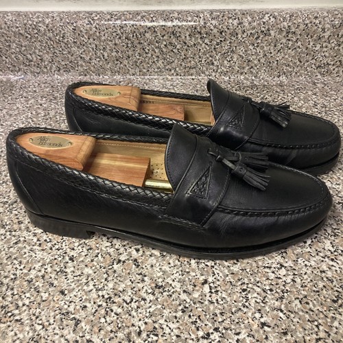 Allen Edmonds Maxfield 47711 Black Leather Tassel Slip-On Loafer Men's 11.5E GUC - Picture 5 of 24