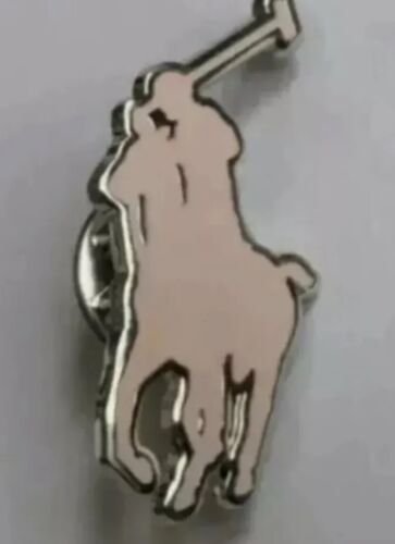 Ralph Lauren Pink Pony Lapel Pin Badge - Afbeelding 1 van 1