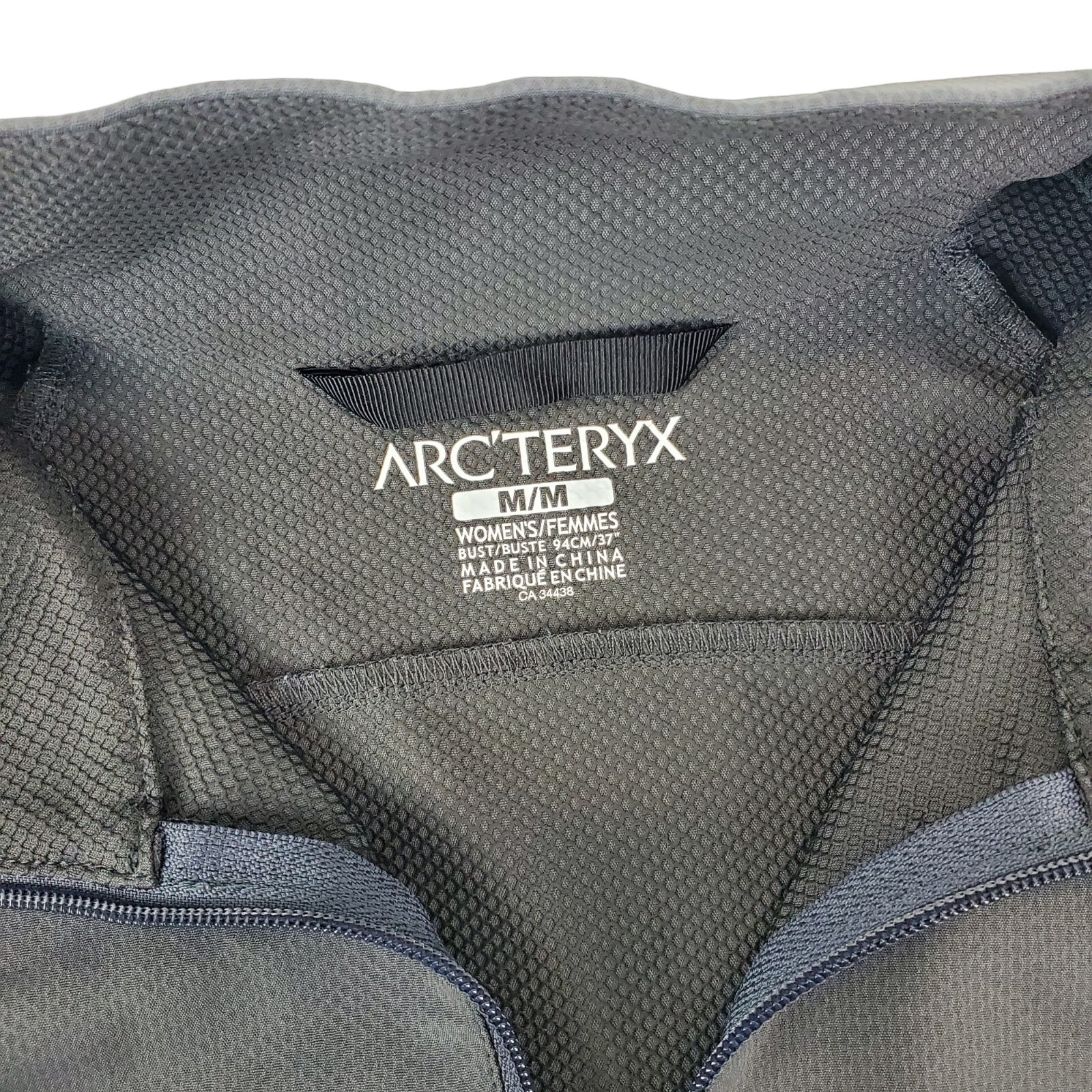 Giacca ARC'TERYX donna grigio medio POLARTEC full zip casual outdoor softshell