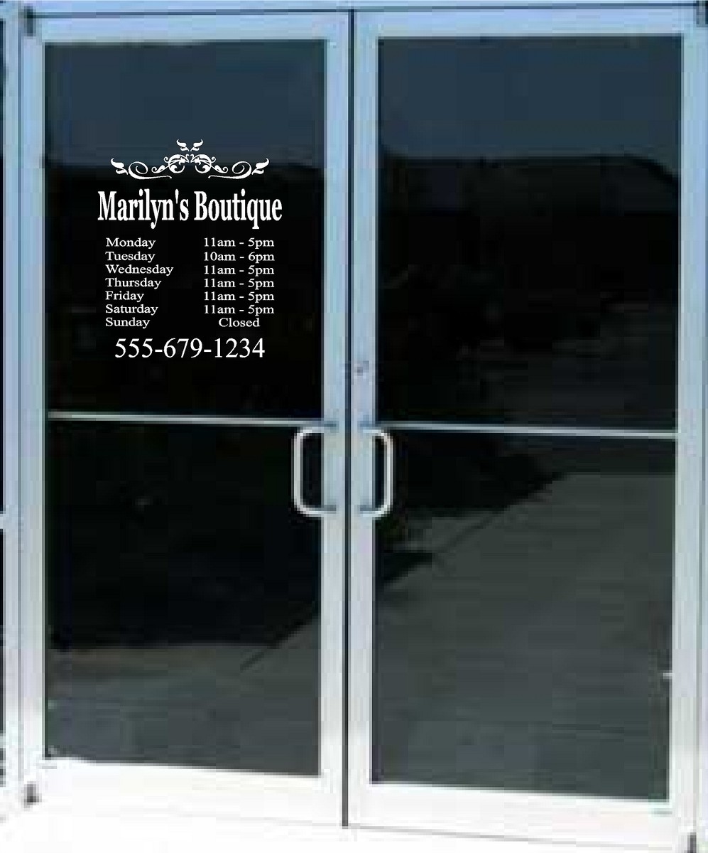 Custom Business Sign Decals & Stickers - Shop Window, Door, Wall Vinyl, Made In UK, Personalizable