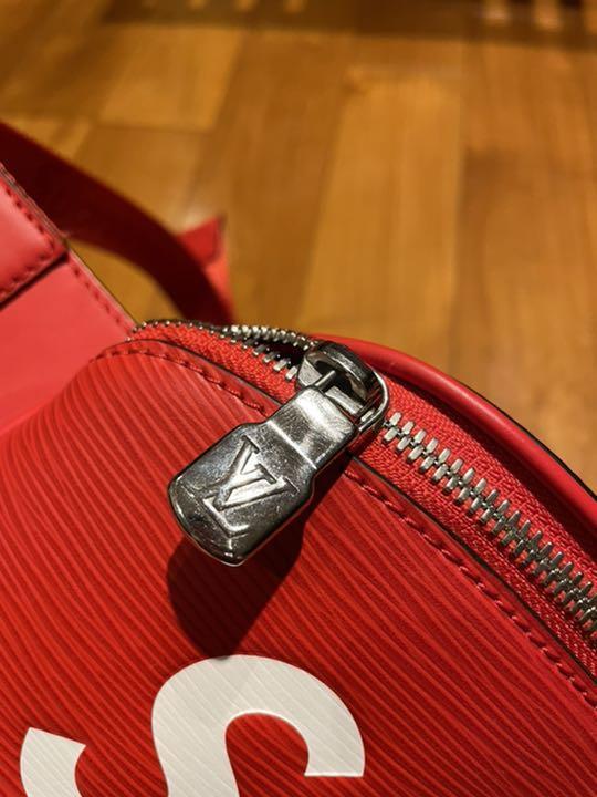 LOUIS VUITTON Supreme Epi Bum Bag Body Bag Leather Red M53418