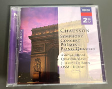 Decca Clasical 2 CD Set - Chausson Symphony Concert Poemes Piano Quartete