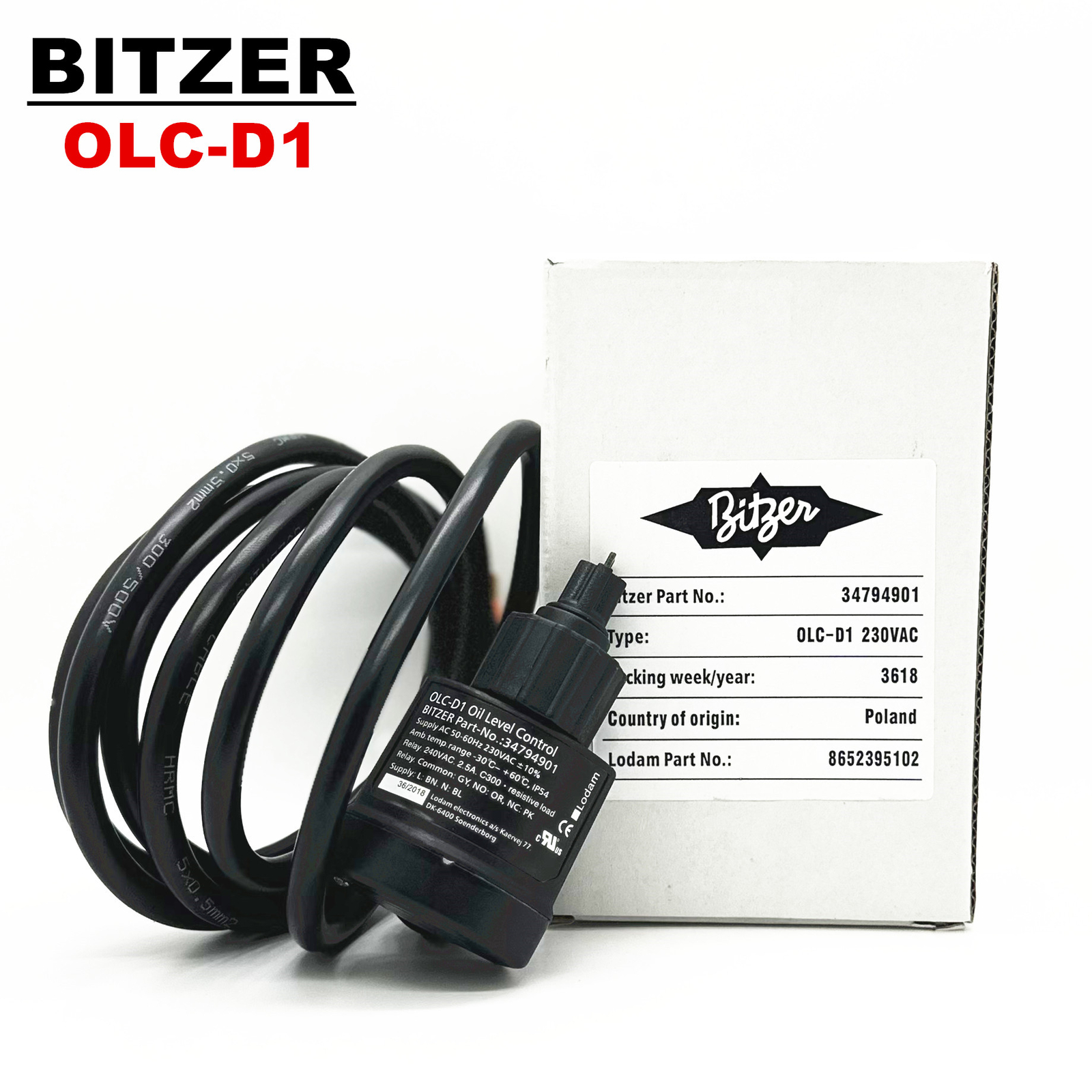 Lodam OLC-D1 BITZER Compressor Photoelectric Oil Level control Sensor 34794901