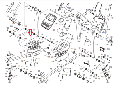 Pedale Ellittico Sinistro NordicTrack ProForm 299480 – Ricambio Originale Per NTEL091093