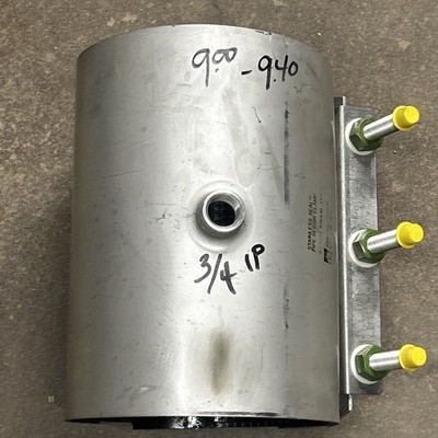 Stainless Seal Tapped Pipe Repair Clamp Romac 8 x 3/4 IP 9.00-9.40 X 12  Long