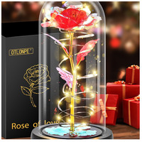 Personalisierte Ewige Rose Glas 3D Blumen Geschenk Mama Oma
