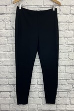 POLO RALPH LAUREN WOMEN S BLACK ANKLE ZIP PANTS SIZE 10