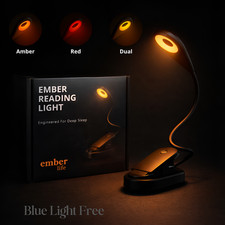 Rechargeable Red & Amber light night reading ...