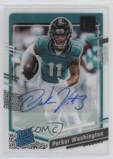 2023 Panini Clearly Donruss Auto Parker Washington #77 Auto f1i