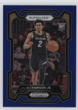2024-25 Panini Prizm Draft Picks Blue Prizm 134/199 KJ Simpson Jr #93 0xi8