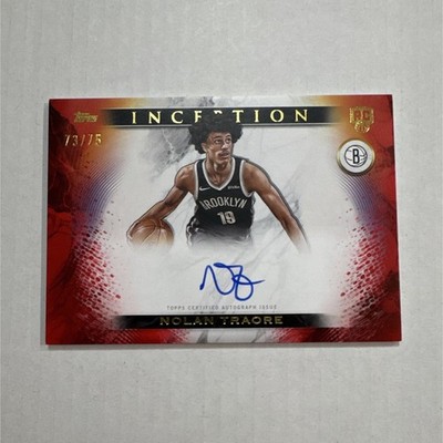 Topps 2025-26 Midnight Nolan Traore Midnight Sun Signatures MSR-NT Dusk /75