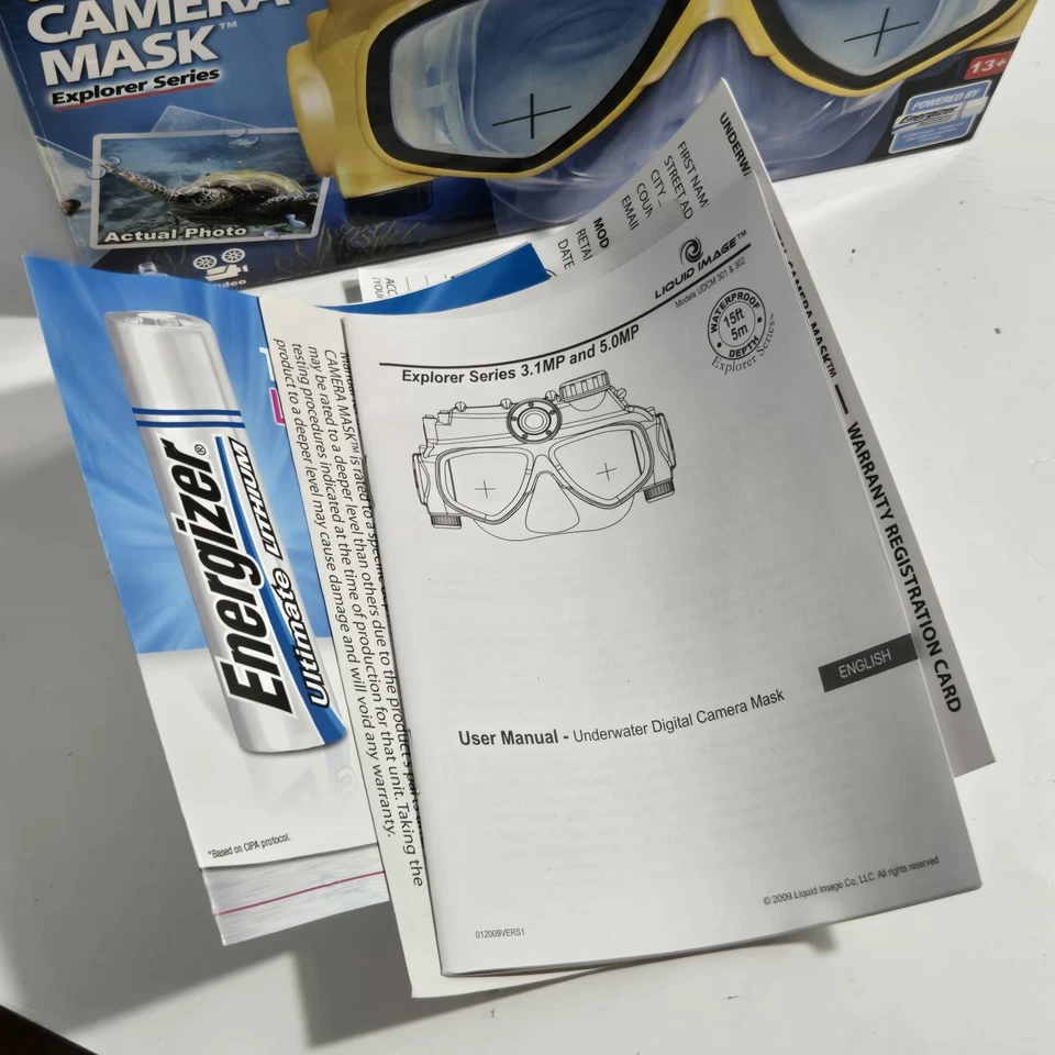 Liquid Image Camera Mask 302 16 MB Camcorder - Yellow Snorkeling 5.0 Megapixels - Image 2 of 4