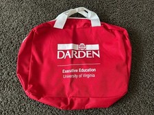 Vtg 80s Darden University Of Virginia Executive Education Duffle Bag Made in USA