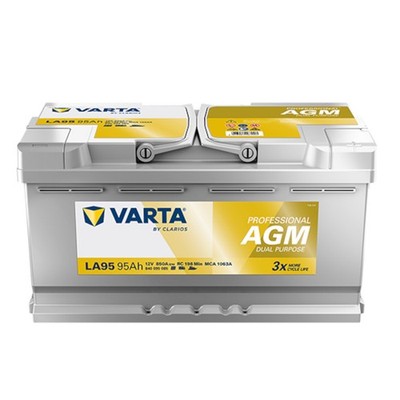 VARTA LA95 Professional Dual Purpose AGM 95Ah 12V 850A Batterie LA 840 095 085