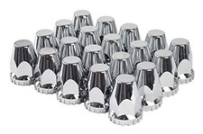 ABS Chrome Plastic 33mm Thread-on Standard Lug Nut Covers for Semi Pack of 20