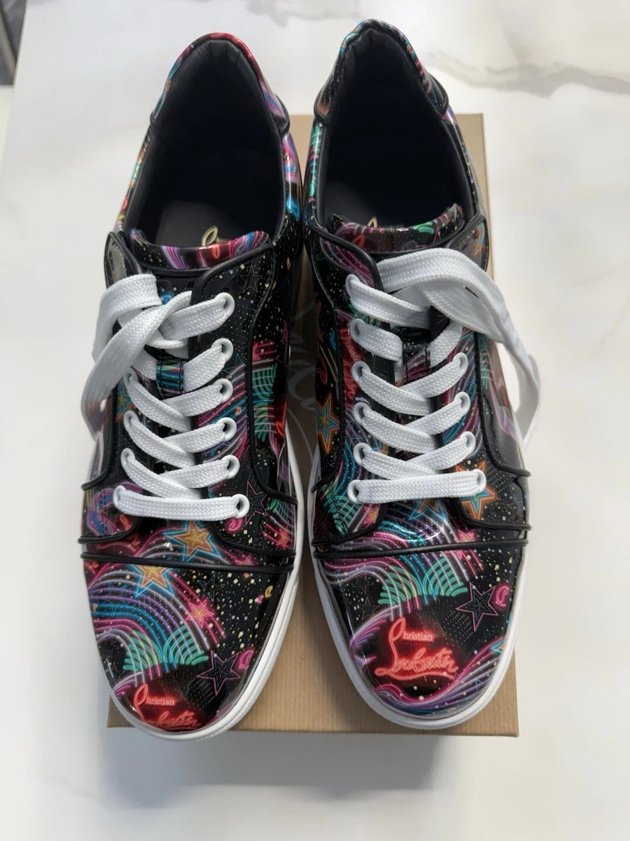 Christian Louboutin Multicolor Patent Leather Casual Shoes for Men