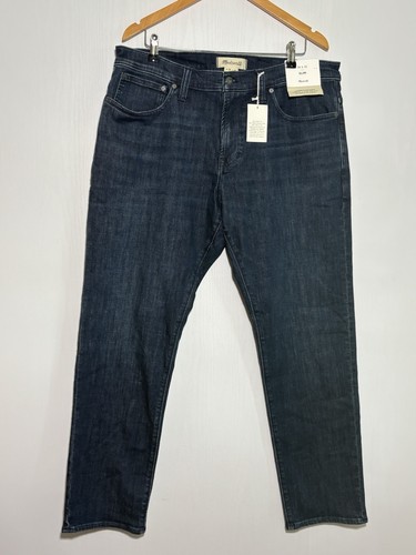 MADEWELL Jeans Men's 36 32 Blue Slim COOLMAX Authentic Flex Denim Straight New - Picture 2 of 16
