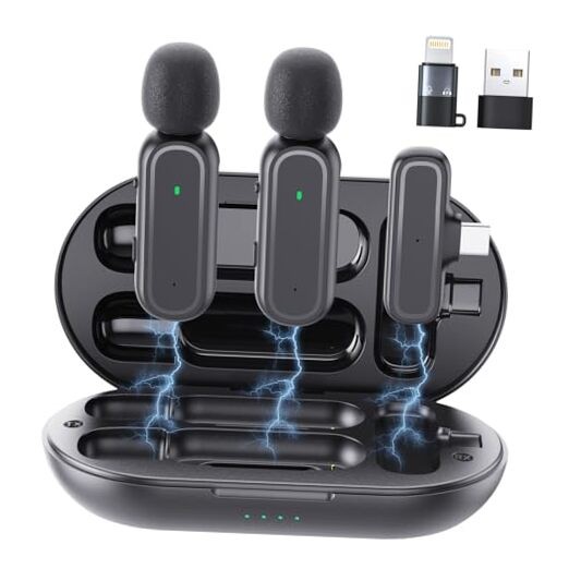 Microfono Lavalier Wireless A Clip – USB-C, Compatibile Con IPhone, Android, PC E Fotocamere, Portata 10m