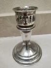 Vintage Towel #49 Sterling Silver Weighted 5 1/2 In. Candlestick Holder
