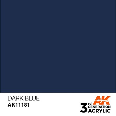 AK INTERACTIVE 11181 3GA DARK BLUE (STANDARD) 17ml