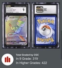 Mew VMAX (Secret Rainbow Rare) 268/264 Fusion Strike Holo 2021 CGC 9 MINT