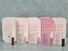 Kayali 5pc Set Sparkling Lychee Juicy Apple Yum Pistachio Rose Royale Vanilla
