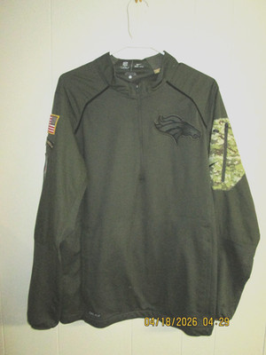 Nike Engineered Broncos Jersey Army Green with USA Flag Adult S