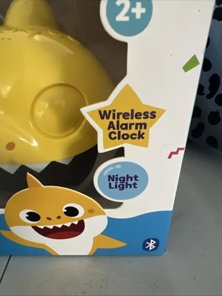 Baby Shark Nickelodeon Pinkfong Baby Shark Alarm Clock Bluetooth Speaker . - Image 3 of 4