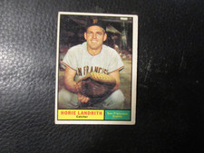 1961  TOPPS #114 HOBIE LANDRITH   GIANTS       EX/EXMT