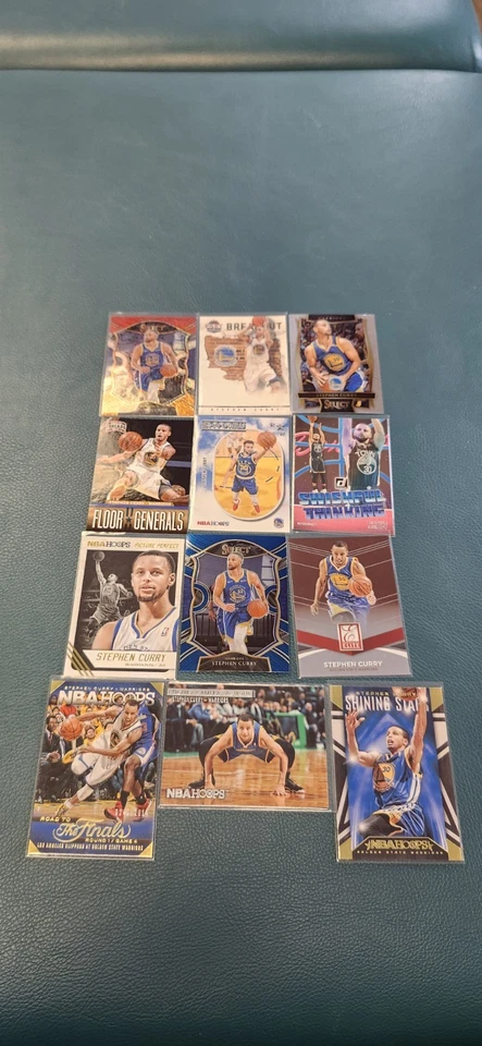 Stephen Curry 12 Card Lot Numbered Insert Parallel Warriors GOAT Shooter - Image 2 of 4