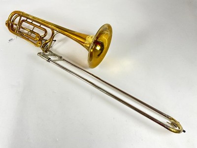 Used King Duo Gravis Bb/F/D Bass Trombone (SN: 461935)