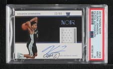 2019-20 Panini Noir Rookie Color 22/99 Keldon Johnson PSA 9 MINT Patch Auto 11oq