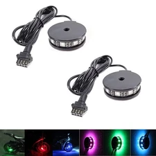 2pc RGB LED Motorcycle Wheel Light-Custom Accent Glow Pod Rim Light for Motor...