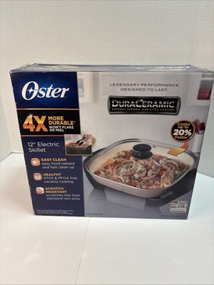 Oster Duraceramic 12  Non Stick Electric Skillet New In Box