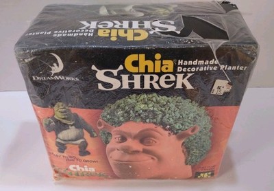Vtg 2008 Dreamworks Shrek Chia Pet Handmade Decorative Planter New Sealed in Box
