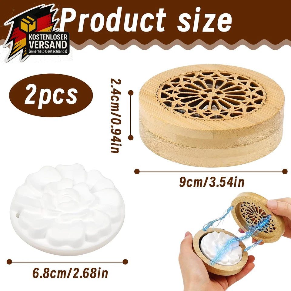 2 Stück Duftsteine Für Ätherische Öle,Diffuser Ätherische Öle,Diffusor Für Äther - Bild 2 von 4