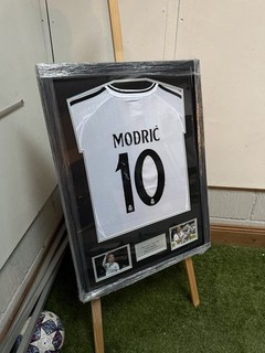 Luka Modric Hand Signed Real Madrid Football Shirt With COA