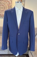 Suitsupply Mens Light Blue Custom Wool 2 Btn Blazer Sz 42 R Excellent 