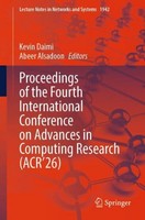Proceedings Of The Fourth International Conference On Advances In Computing Rese