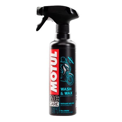 Detergente per moto/scooter Motul a secco E1 Wash & Wax (spruzzatore 400 ml)