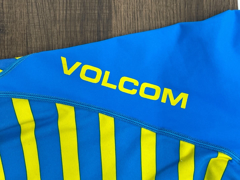 Volcom мужской S синий сжатия верхний длинным рукавом пикирования рубашка купальный костюм Rash Guard - Изображение 3 из 4