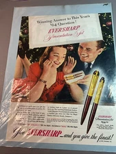 1945 Eversharp Pen Presentation Set Ad 10 X 13 IN. (S897).