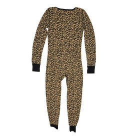 Victoria&rsquo;s Secret PINK Leopard One-Piece Pajamas Women&rsquo;s Small Butt Flap Pjs