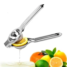 Stainless Steel Citrus Juicer Hand Press – Lemon Lime Orange Squeezer Tool