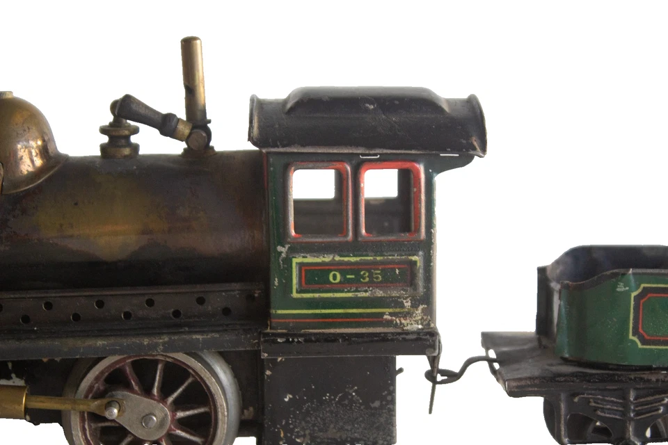 1910's Uncommon Bing 1-gauge Steam Stork Leg Locomotive w/ Tender - Image 4 of 4