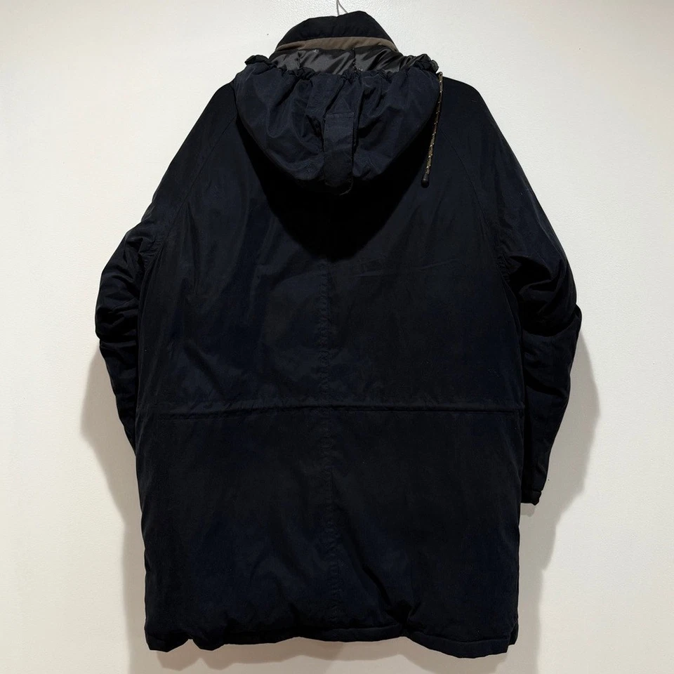 RFT Rainforest Mens Down Winter Puffer Parka Jacket Large L Black Casual Outdoor - Image 3 of 4