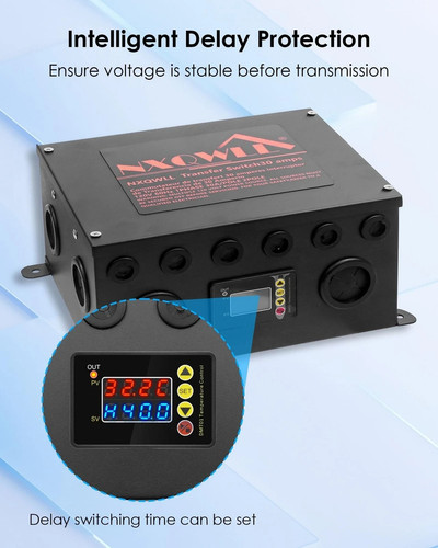 Interruptor de transferencia automática 30A 120V para inversor/generadores/alimentación en tierra nuevo - Imagen 3 de 6
