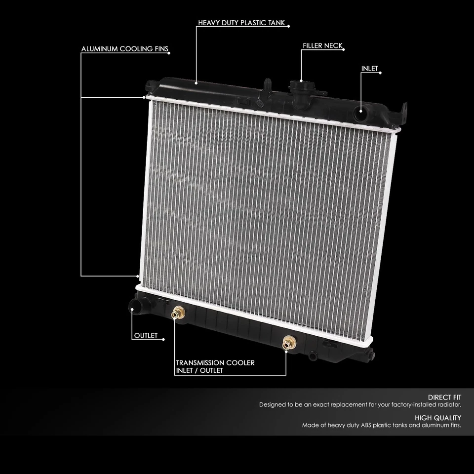 Radiador de aluminio 2707 Colorado Canyon 2004-2012 2,8 L 2,9 L 3,5 L 3,7 L AT Foto 2 de 4