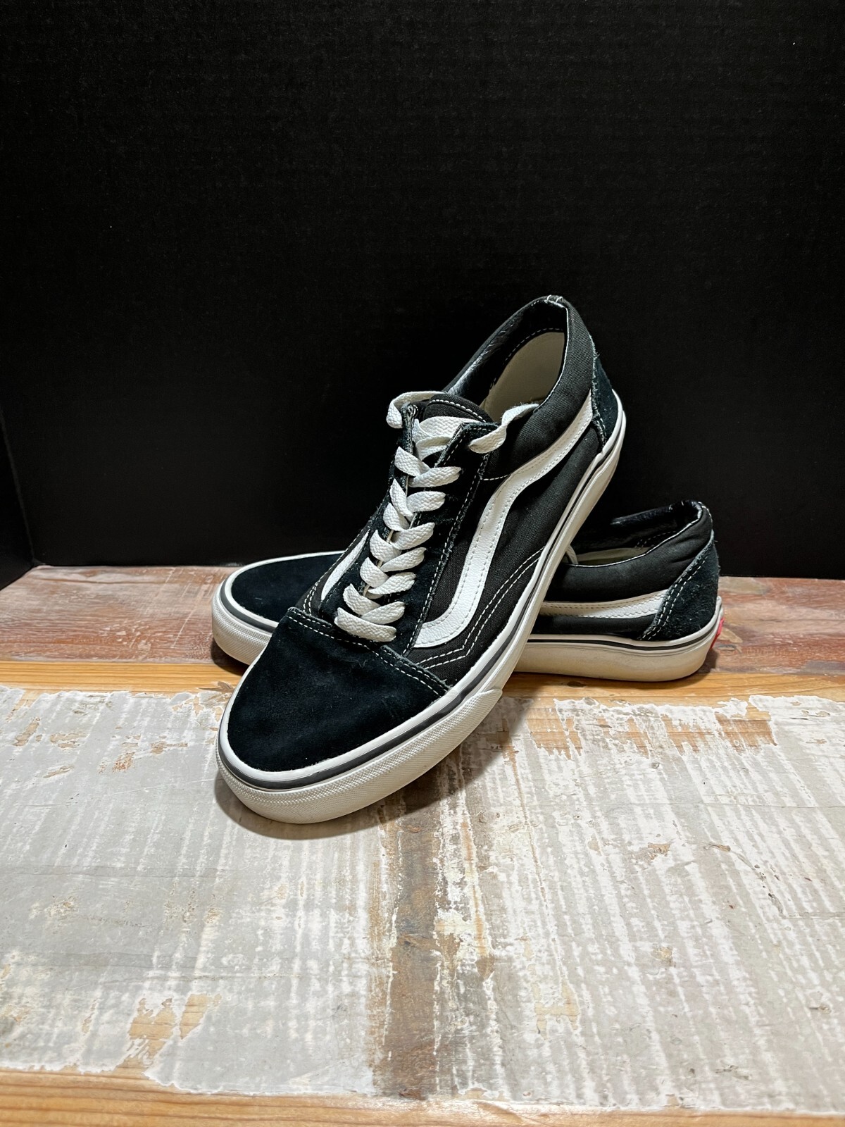 Size VANS Old Skool Black and White Sneakers