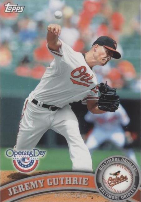 2011 Topps Opening Day - Jeremy Guthrie #143 - 1 of 1